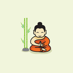 relaxation buddha logo