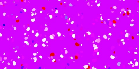 Light blue, red vector pattern with abstract shapes.