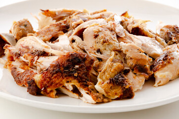 ほぐしたローストチキン