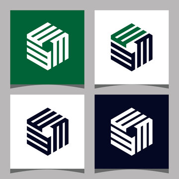 Creative initial letter EEE logo design concept