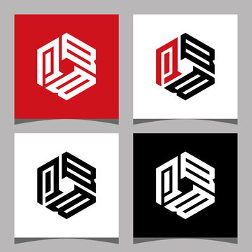 Creative initial letter PBB logo design concept