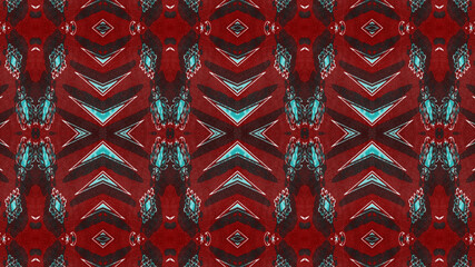 African fabric, cotton – Textured and seamless pattern – Bordeaux red color, photo 