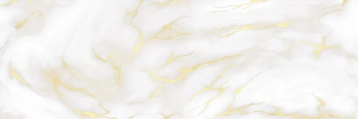 Papier Peint photo Pour elle Fond de marbre. Couleurs blanches et dorées, matériau en pierre décoratif, conception de texture dorée de luxe pour invitation et publicité, motif intérieur bohème abstrait vecteur élégant fond d& 39 écran horizontal