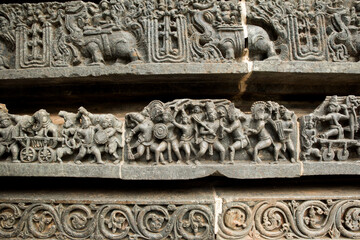 Ancient sculptures of Beluru and halebeedu Karnataka India
