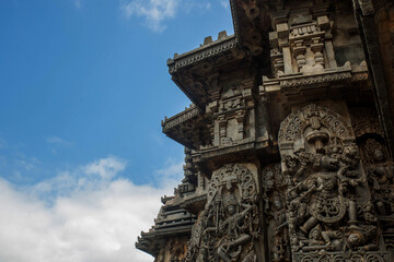 Fototapeta premium Ancient sculptures of Beluru and halebeedu Karnataka India