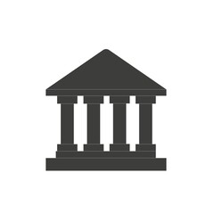 vector bank icon on white background