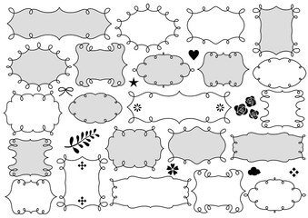 Fototapeta premium シンプルな飾り罫01