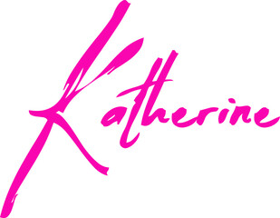 Brush Calligraphy Typescript Female Name 