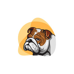 modern bulldog head logo