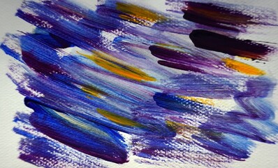 Obraz premium hand painted original impressionism painter brush stroke art abstract oil painting and acrylic painting background for design
