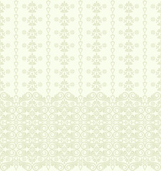 Seamless light background with beige pattern in baroque style. Vector retro illustration. Ideal for printing on fabric or paper for wallpapers, textile, wrapping. 