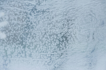 frosty pattern on the window