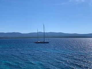 Goldenes Horn bei Bol auf der Insel Brac in Dalmatien Adria Mittelmeer im Spätsommer