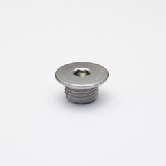 Nut Bolt and Screw with isolated white background 