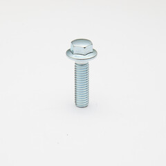 Nut Bolt and Screw with isolated white background 
