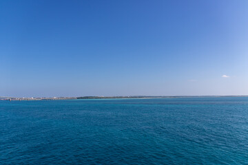 Obraz premium 海上から見た宮古島