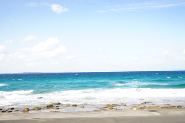 Beautiful Blue ocean at Yokino Beach in Tanegashima island, Kagoshima, Japan - 能野海水浴場　種子島　鹿児島県　日本