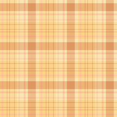 Seamless pattern in yellow and orange colors for plaid, fabric, textile, clothes, tablecloth and other things. Vector image.