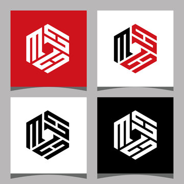 Creative initial letter MHH logo design concept