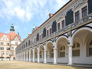 Fototapeta na wymiar Residenz Schloss in der Altstadt von Dresden, Sachsen