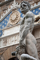 Obraz premium Hercules and Cacus statue (detail).