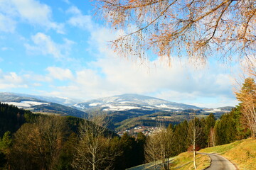 Landschaft in Niederösterreich, die Wechsel Region