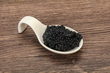 Luxury strugeon fish black caviar