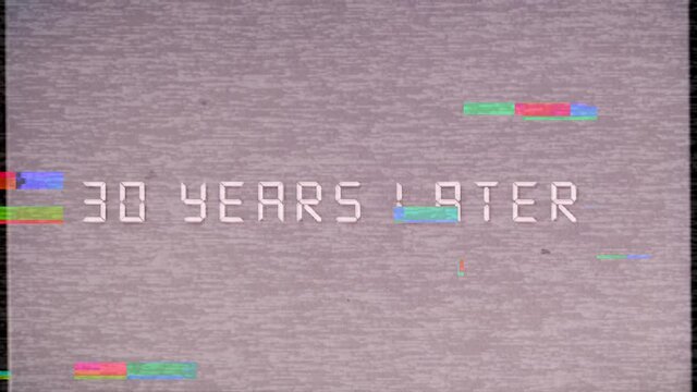 10 years later a glitch video. Some time later.
