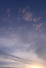 cloud and evening vanilla sky background
