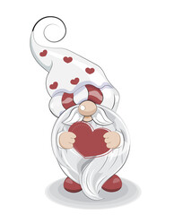 gnome Valentines Day card