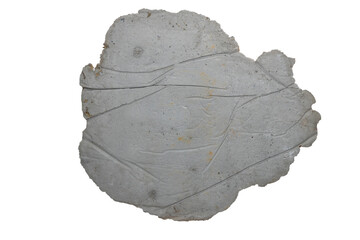 pieces of concrete isolated on white background