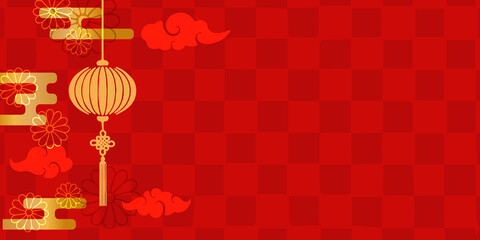  旧正月のための背景イラスト