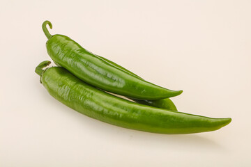Ripe tasty spicy green pepper