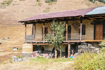 Omalo village, Caucasus, Georgia