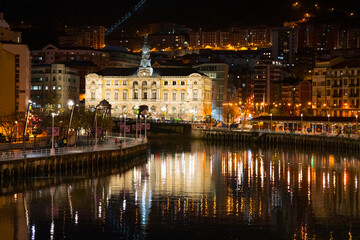 Fototapeta na wymiar Bilbao City Council. Province of Bizkaia in the autonomous community of the Basque Country, Spain, Europe