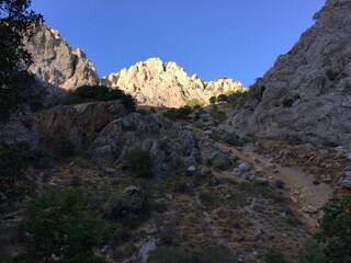 Sun is rising behind the mountains