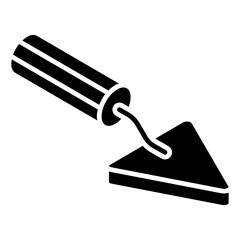 
A construction tool icon, vector design of trowel 

