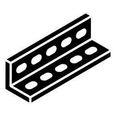 
Door hinges icon in glyph isometric design
