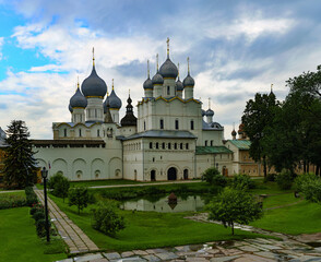 Church architecture of the city of Veliky Novgorod in Russia.