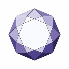 Icon of a diamond, a faceted gemstone.