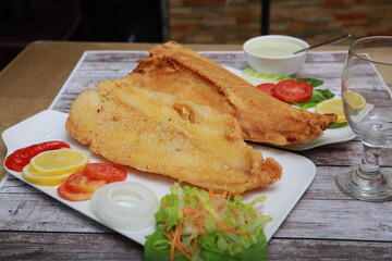 Fish fillet north Indian food seafood fried fish deep fry 