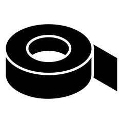 
Tape in trendy glyph isometric icon 
