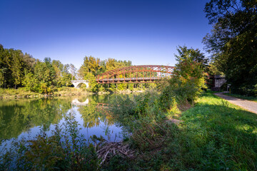 Bockerlbrücke in Landau an der Isar Bayern Deutschland