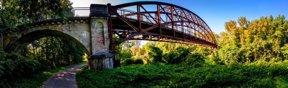 Bockerlbr&uuml;cke in Landau an der Isar Bayern Deutschland