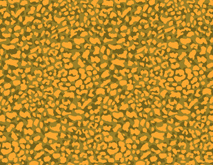 Full seamless cheetah leopard animal skin pattern vector. Design for yellow cheetah colored textile fabric printing. Suitable for fashion use.