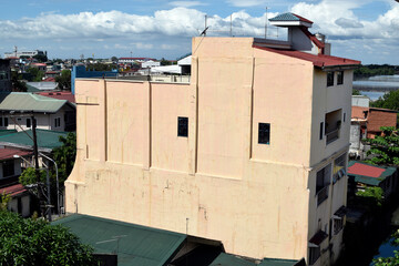 Rooftops of building in medium class urban community in Metro Manila