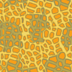 Full Seamless leopard cheetah animal pattern. Design for cheetah yellow colored textile fabric printing. Suitable for fashion skin use.