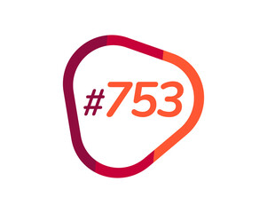 Number 753 image design, 753 logos