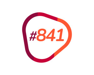 Number 841 image design, 841 logos