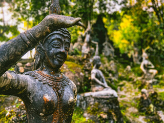 Fototapeta na wymiar Secret Buddha Magic Garden in koh Samui, Thailand